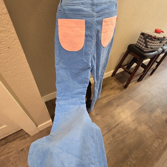 Hammies NWT Striped Sweatercrop top, matching Bell Bottoms and Ink Alloy Dangles - Picture 10 of 14